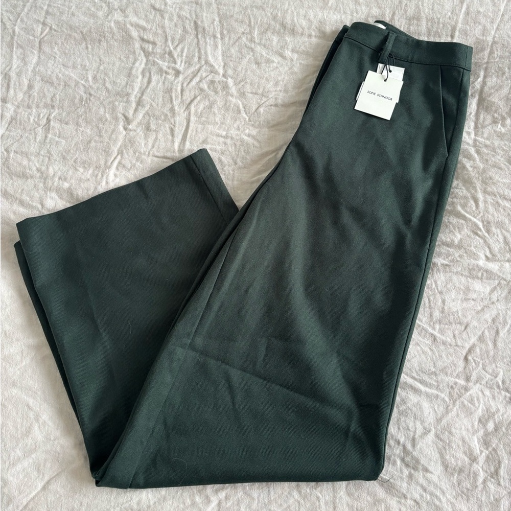 NWT Wide leg green trousers